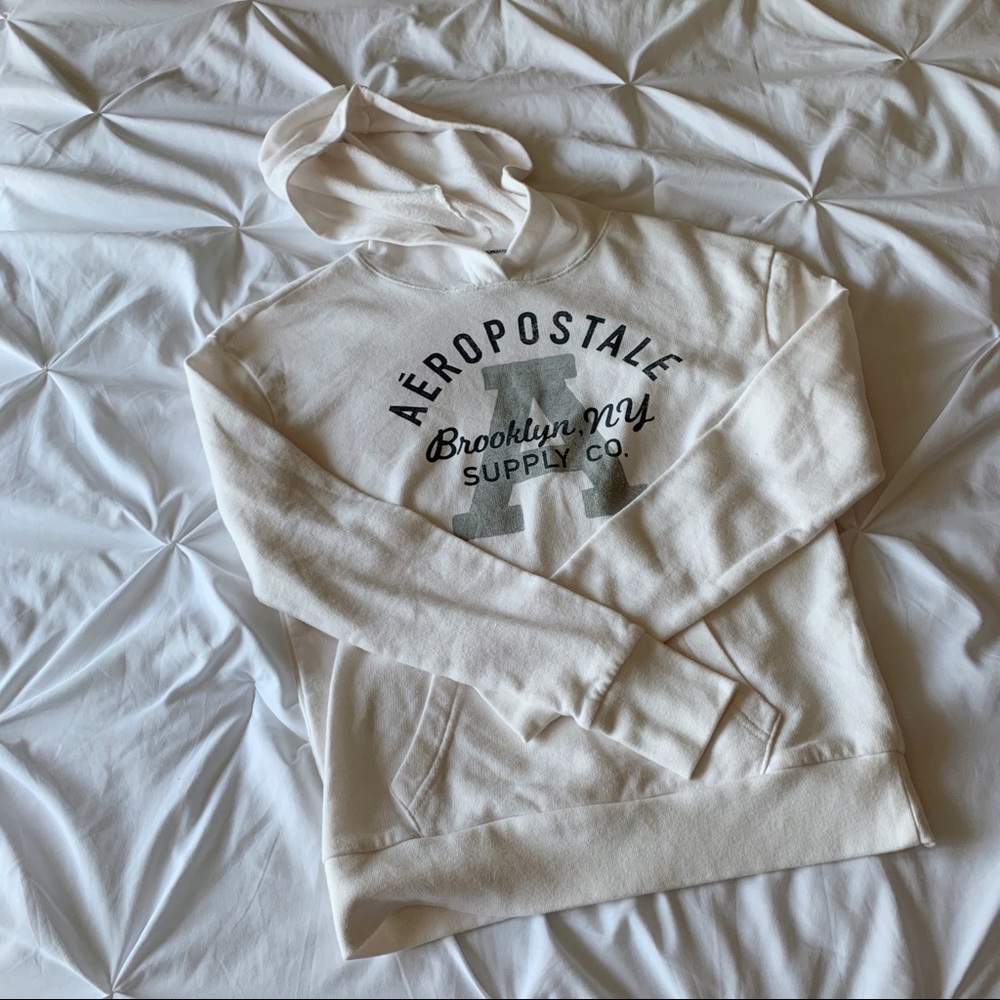 white hoodie